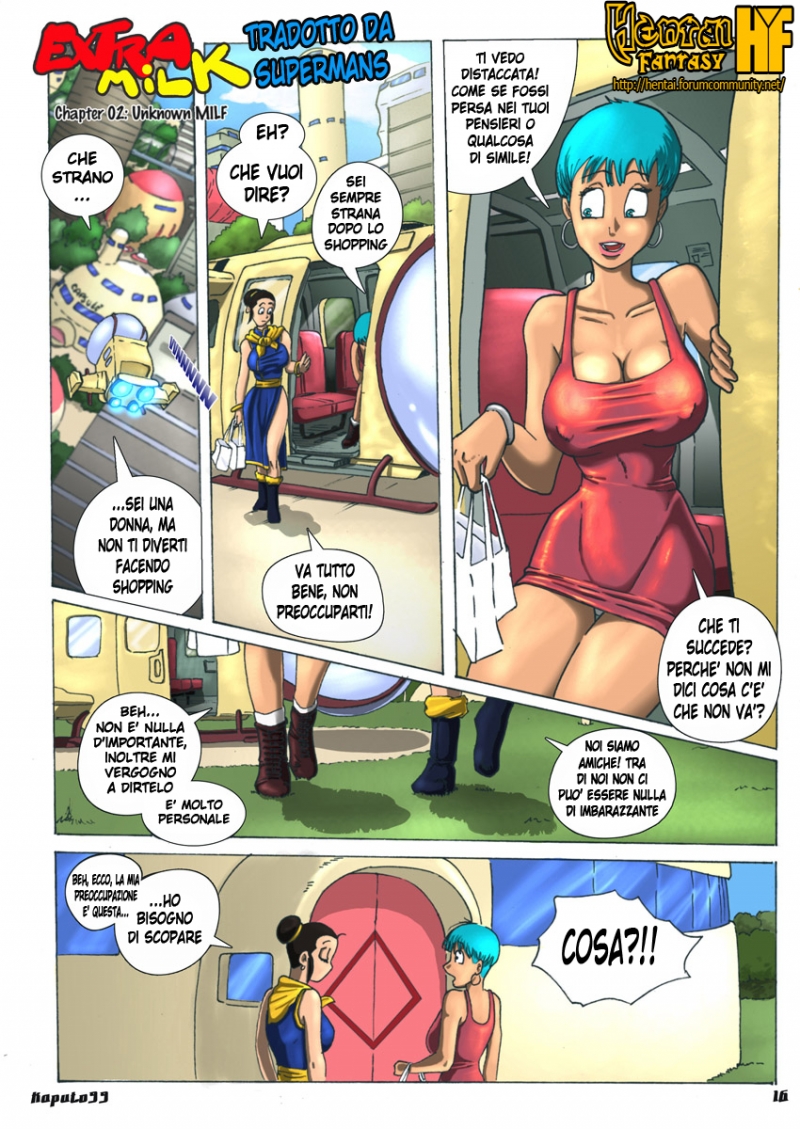 Additional Milk Ch. 2: Unknown Cougar (Dragon Ball Z) [Italian]