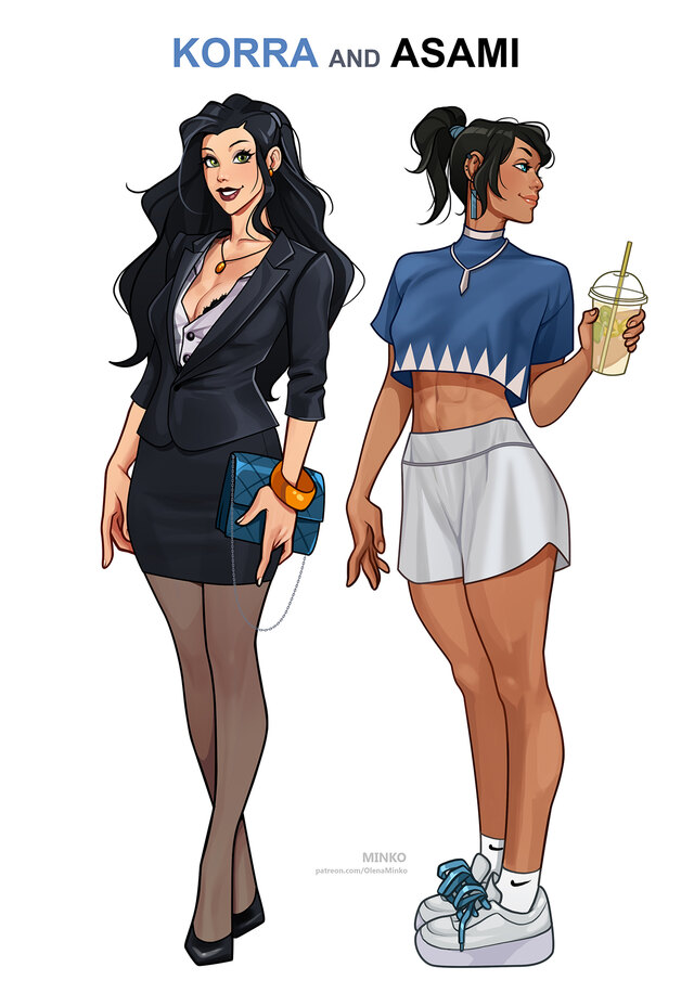 Olena Minko] Korra and Asami: Office Story (Legend of Korra)