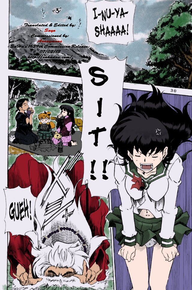 Inuyasha Porn Story 1 - Nika Tani] Naraku no Soko (Inuyasha) English-Half Translated (Colorized)