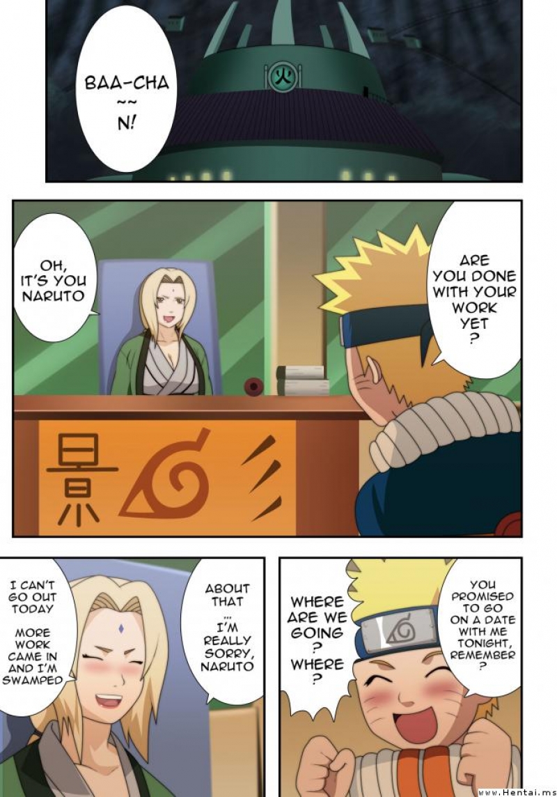 Tsunade and Naruto comics