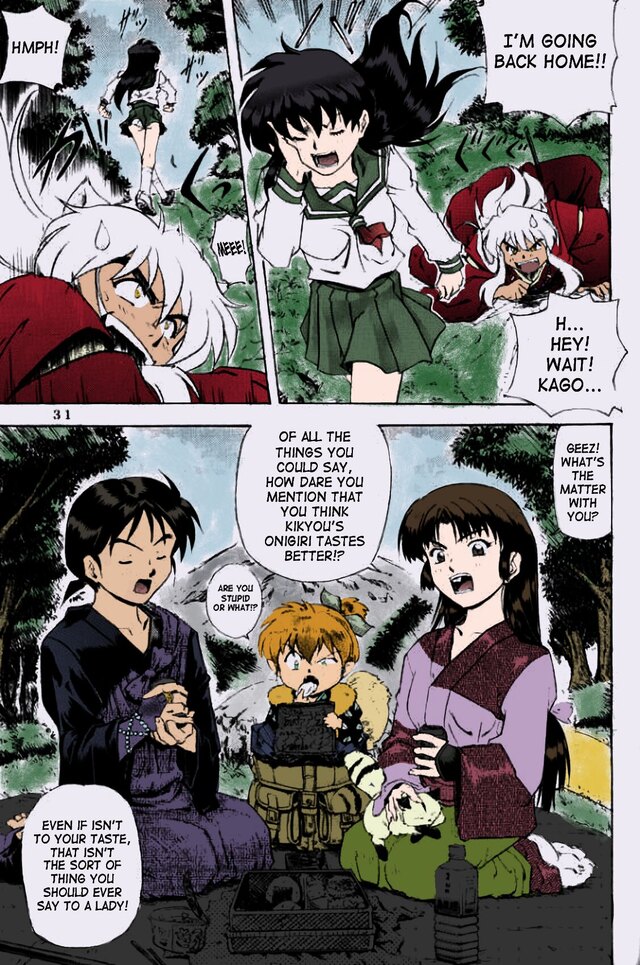 Nika Tani] Naraku no Soko (Inuyasha) English-Half Translated (Colorized)